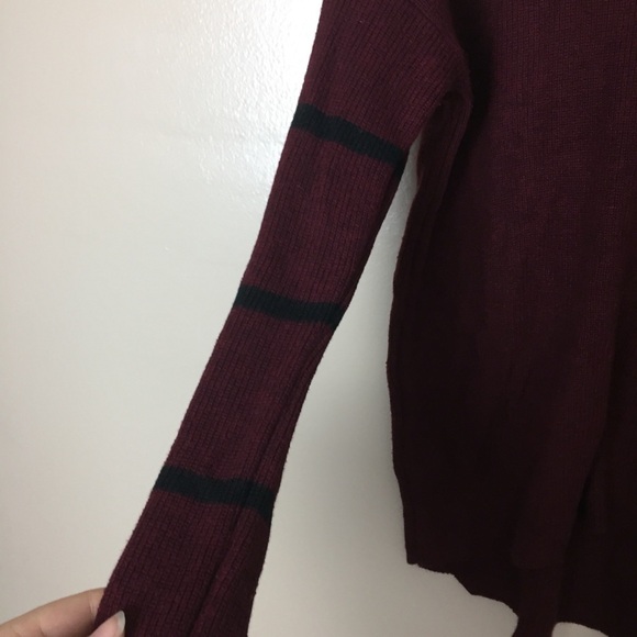 American Eagle Maroon Jegging Fit Knit Sweater - Picture 4 of 9